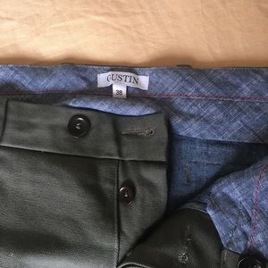 Gustin army green duck chinos Slim fit 38W NWOT
